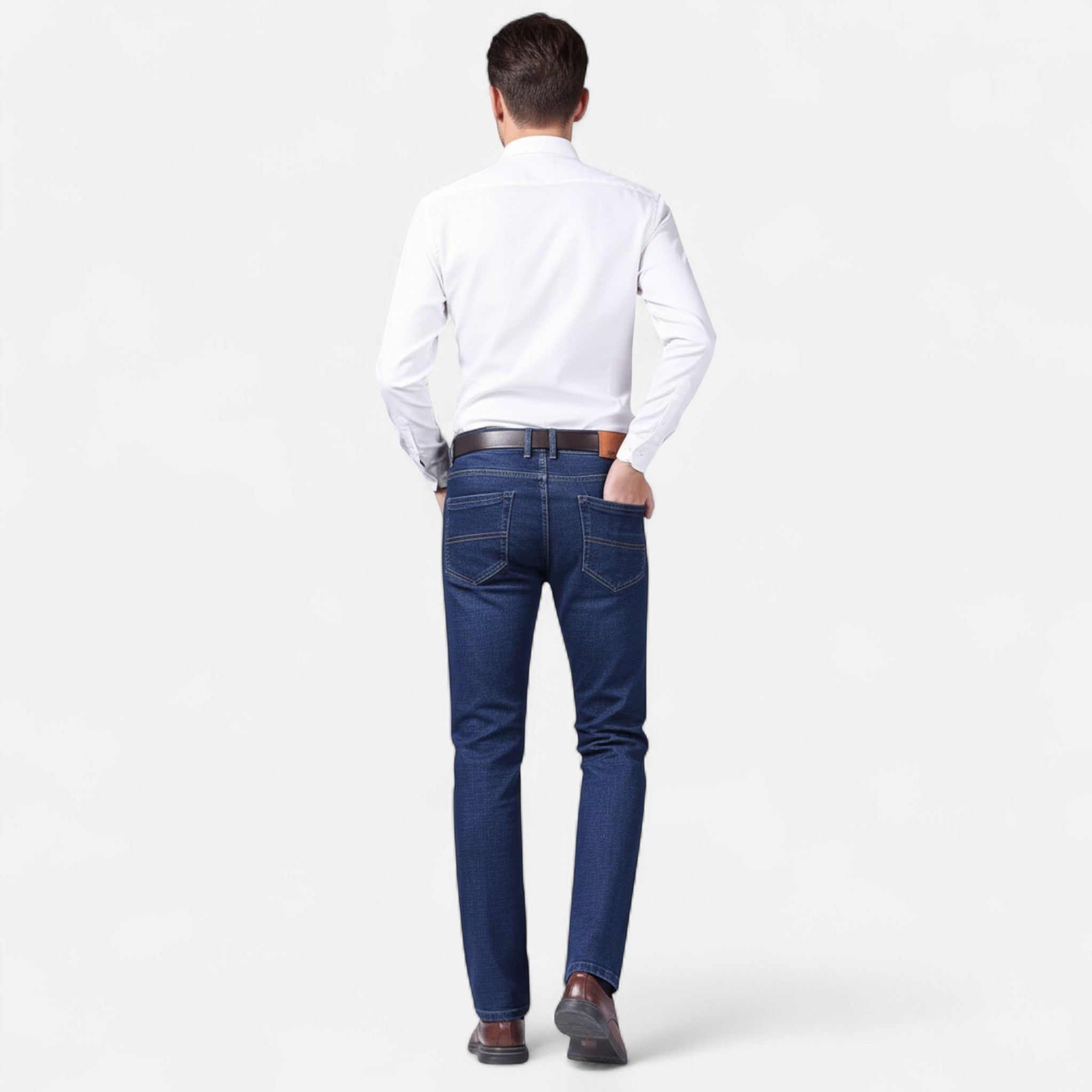 Renvieri | Jean Effet Denim – Élégance Décontractée