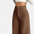 Renvieri | Pantalon Large Taille Haute – Allure Architecturale