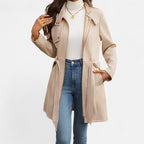 Renvieri | Trench Mi-Long Femme – Élégance Contemporaine et Lignes Pures