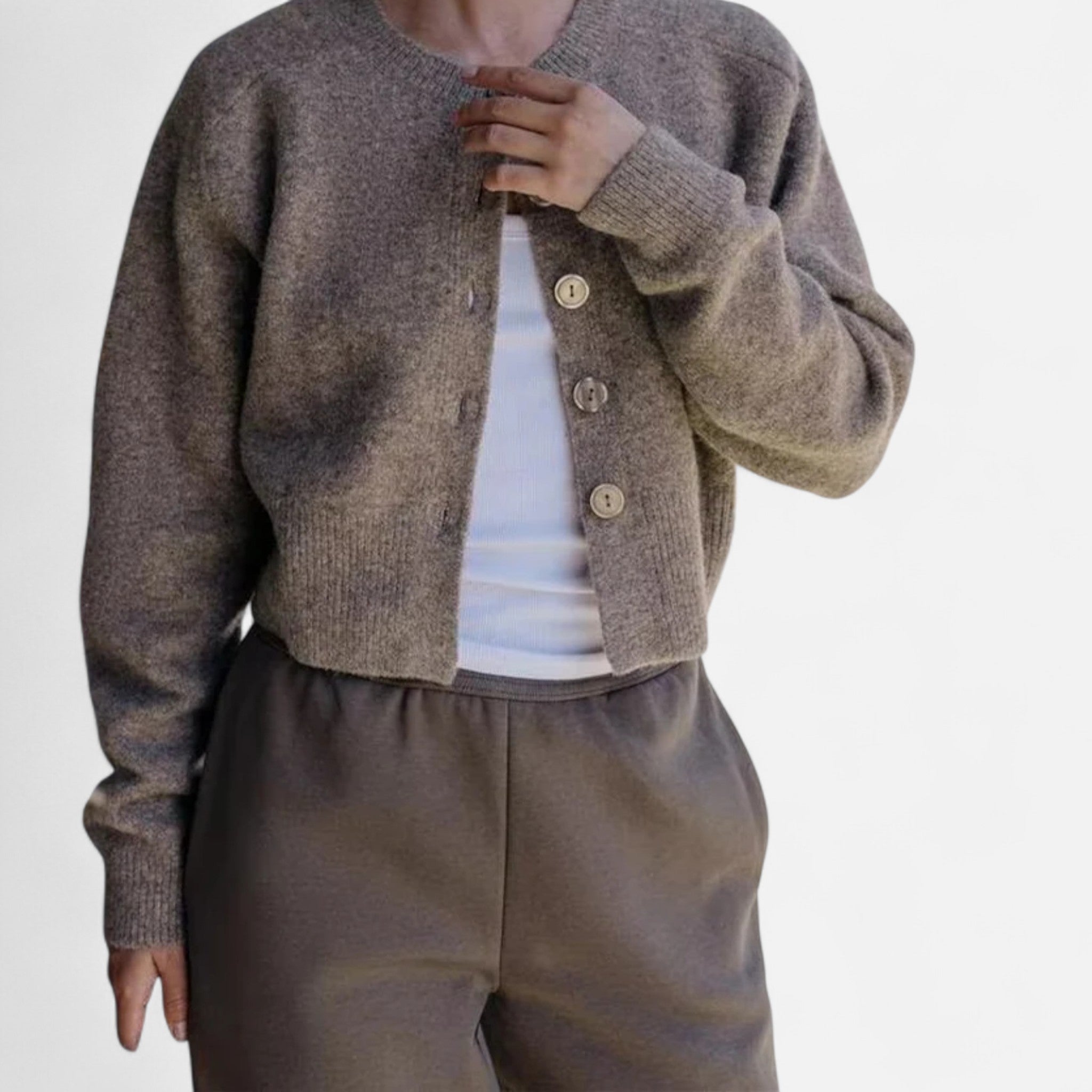 Renvieri | Cardigan Tricoté Doux – Élégance Décontractée