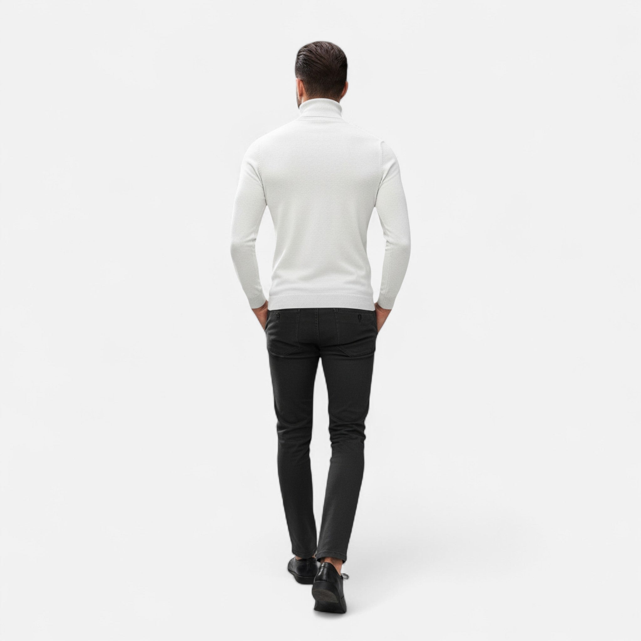 Renvieri | Col Roulé pour Homme – Sobriété d’Hiver