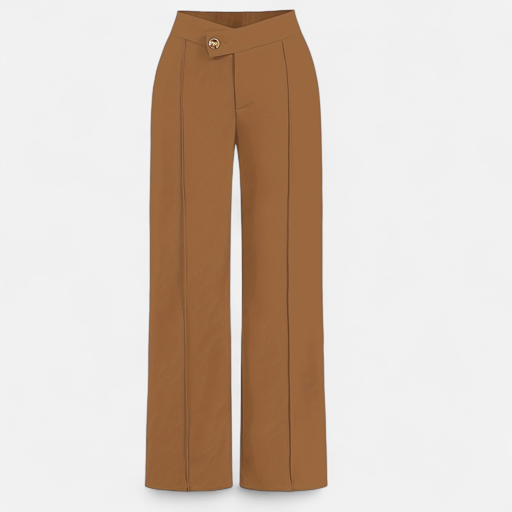 Renvieri | Pantalon Taille Haute Asymétrique – Élégance Sculptée