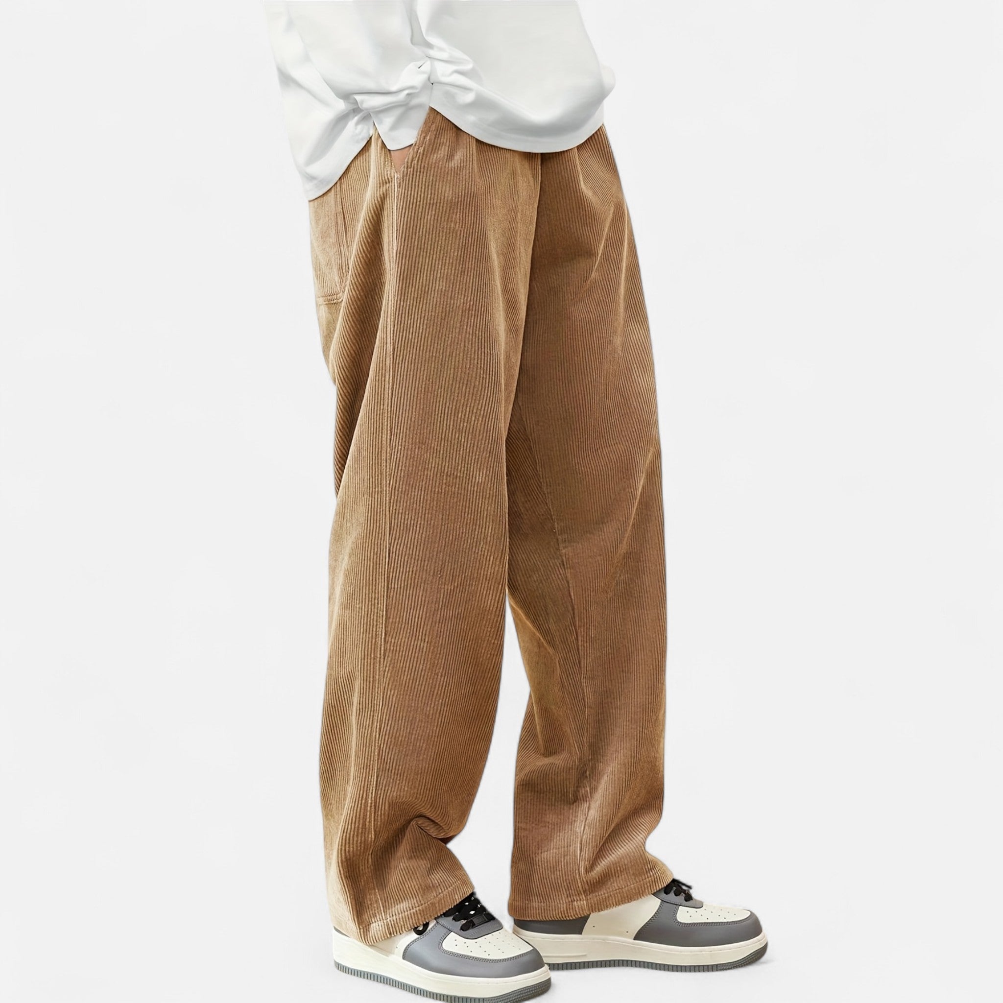 Renvieri | Pantalon Cargo en Velours – Esprit Héritage