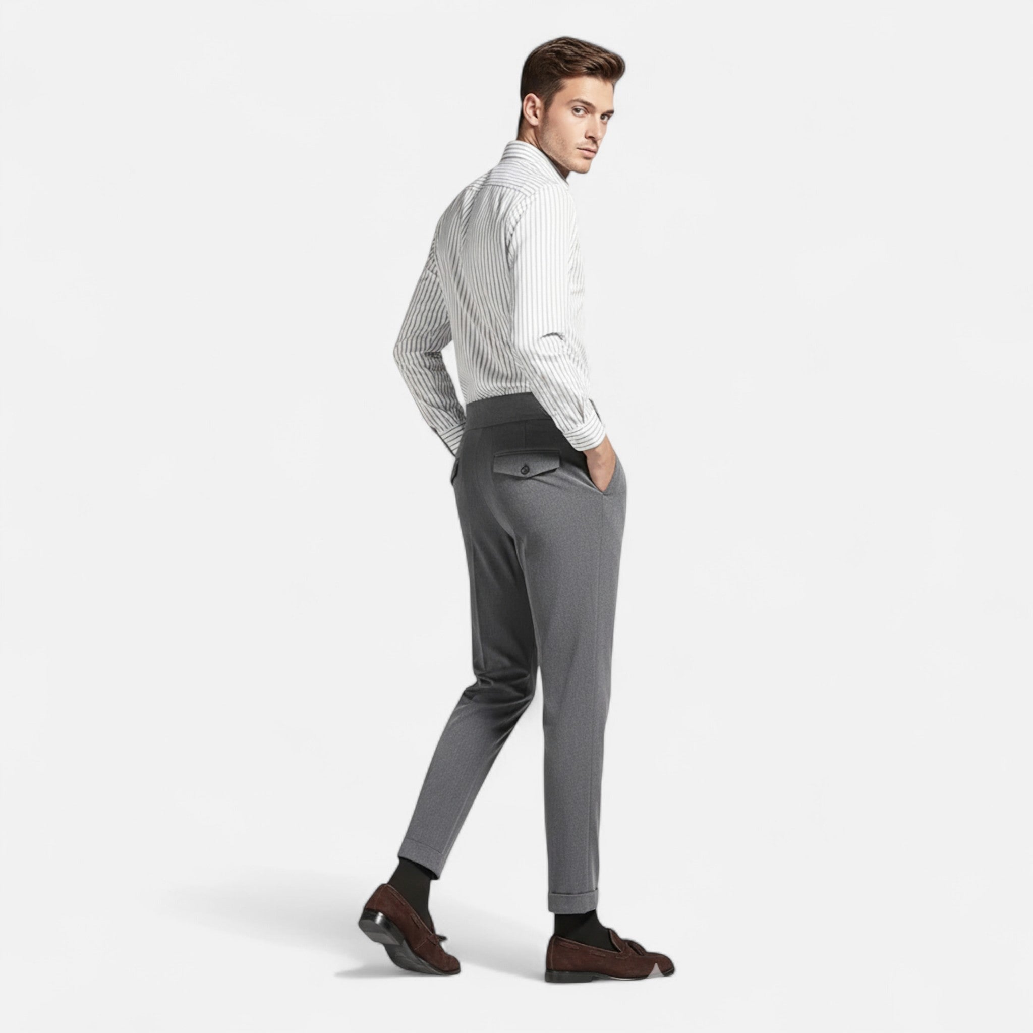 Renvieri | Pantalon de Costume Naples – Élégance Italienne