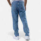 Renvieri | Jean Droit Noir Délavé – Force et Élégance