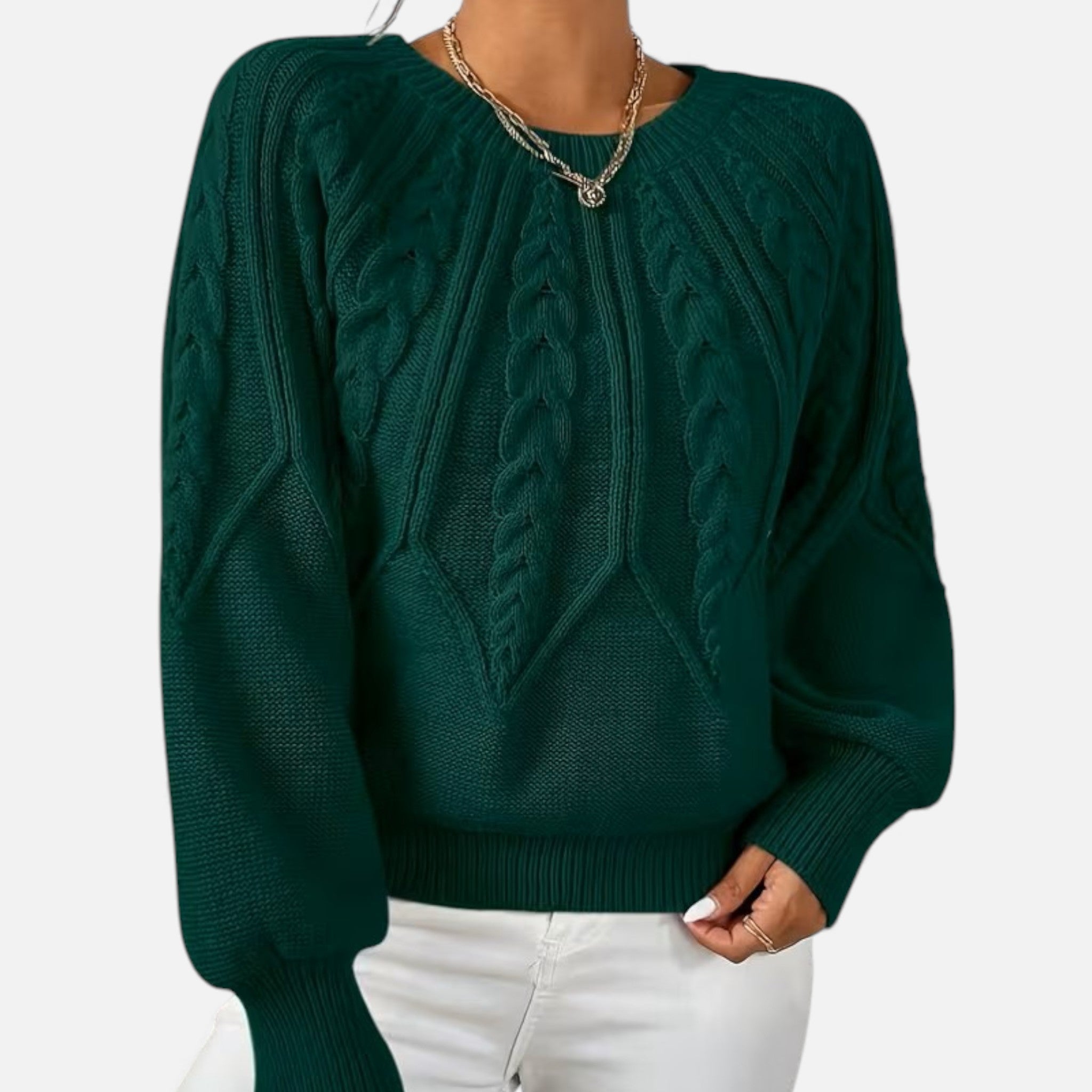 Renvieri | Élora – Pull Décontracté à Manches Lanterne