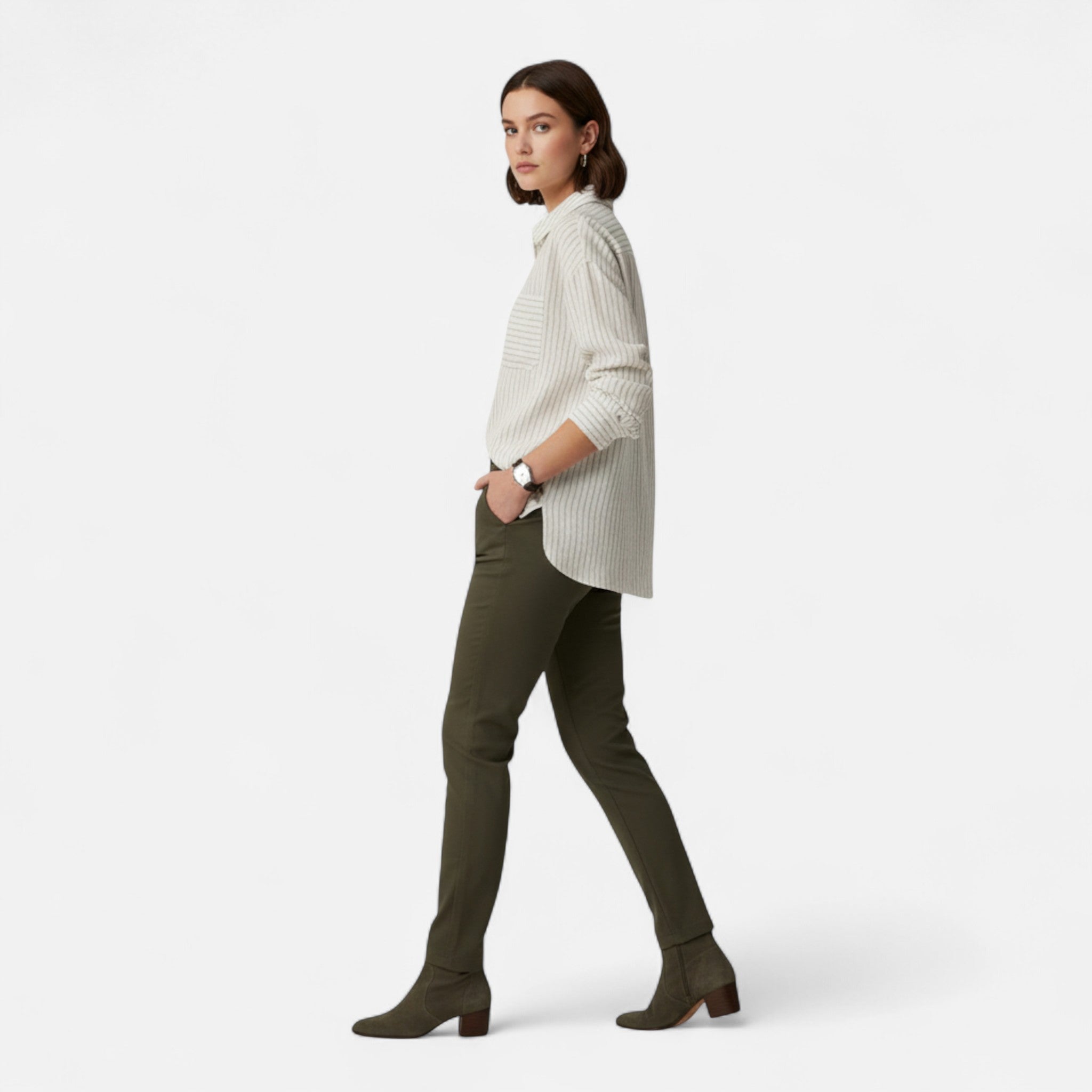 Renvieri | Éliane – Chemise Rayée Décontractée pour Femme