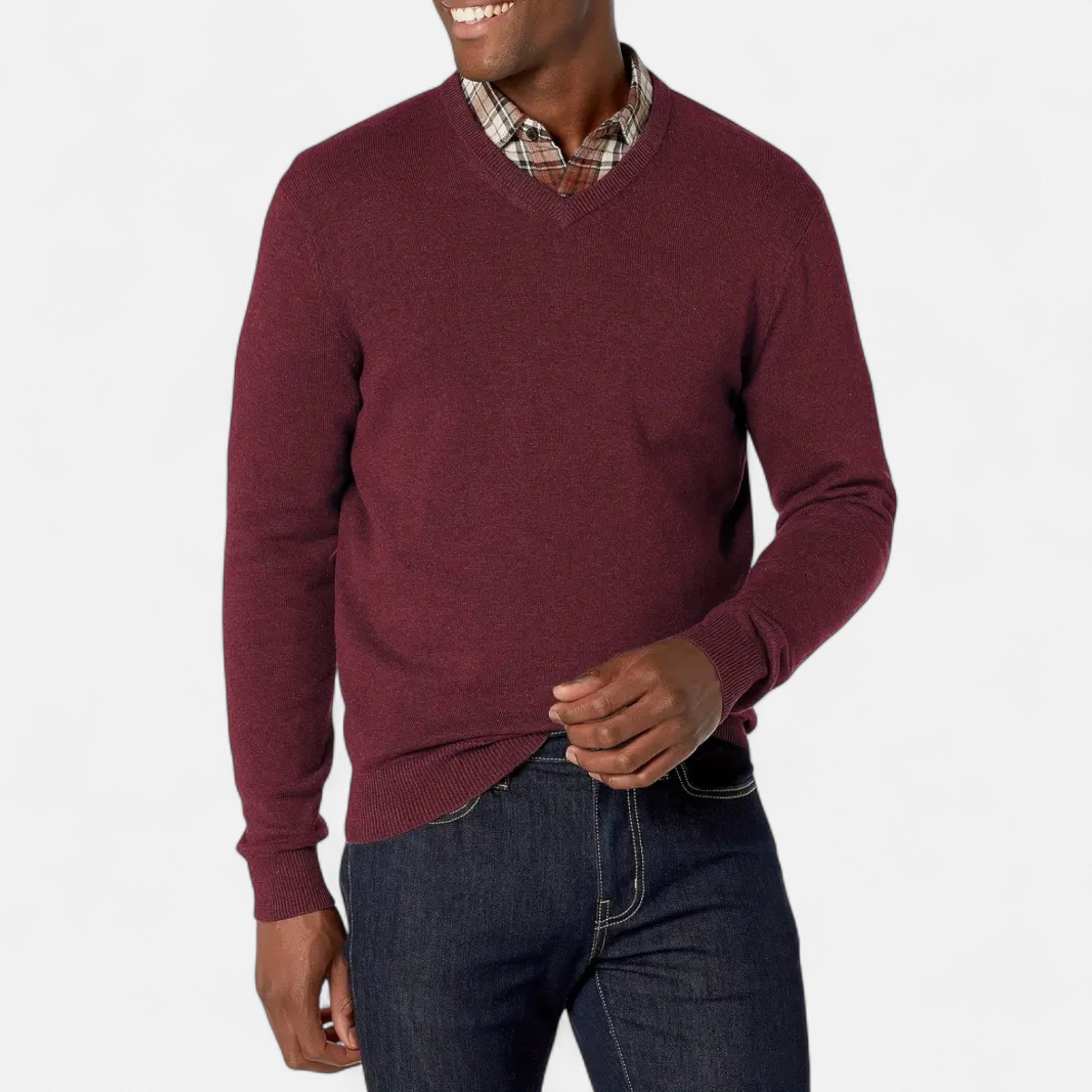 Renvieri | Pull Col V – Élégance Essentielle