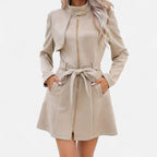 Renvieri | Trench Mi-Long Femme – Élégance Contemporaine et Lignes Pures