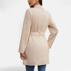 Renvieri | Trench Mi-Long Femme – Élégance Contemporaine et Lignes Pures