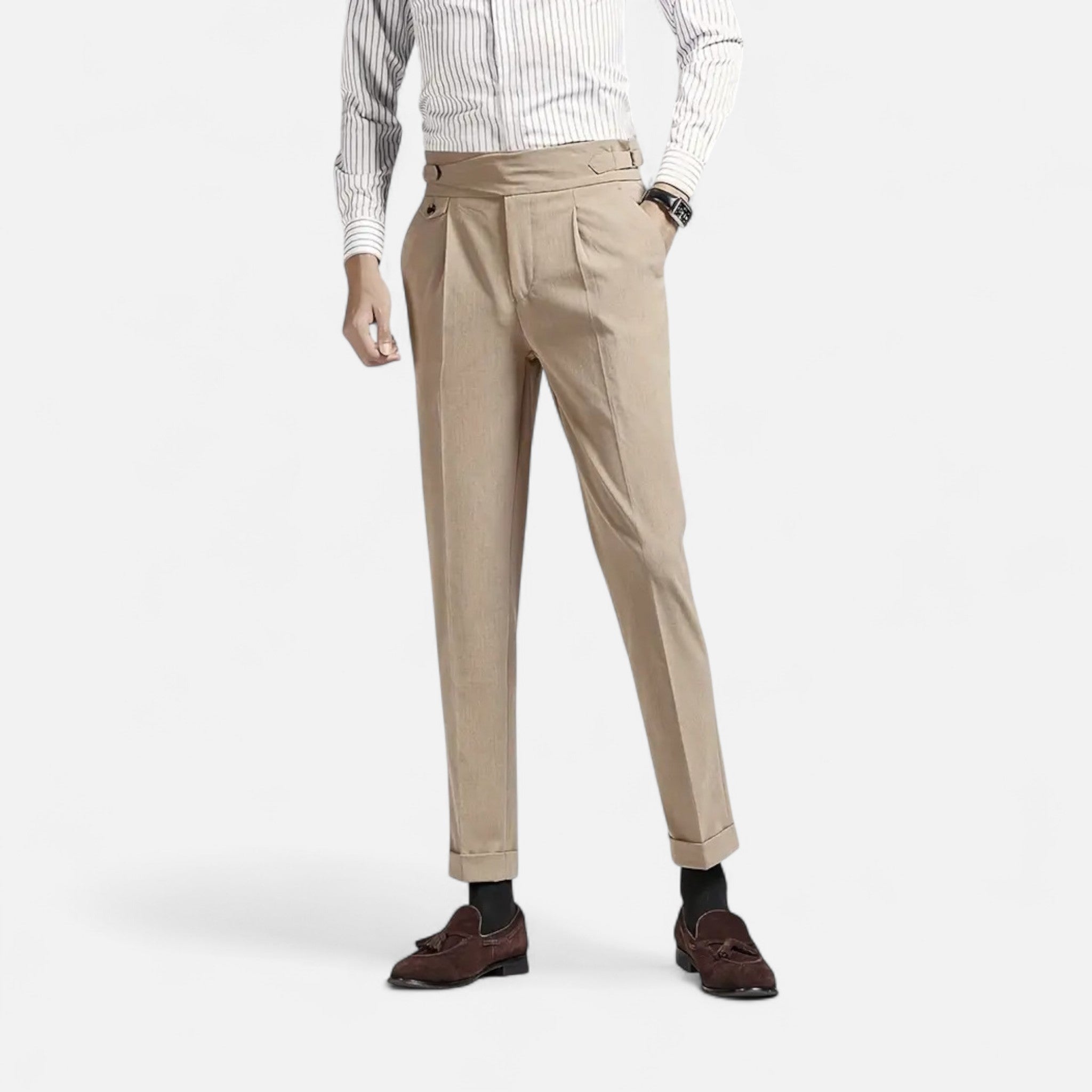 Renvieri | Pantalon de Costume Naples – Élégance Italienne