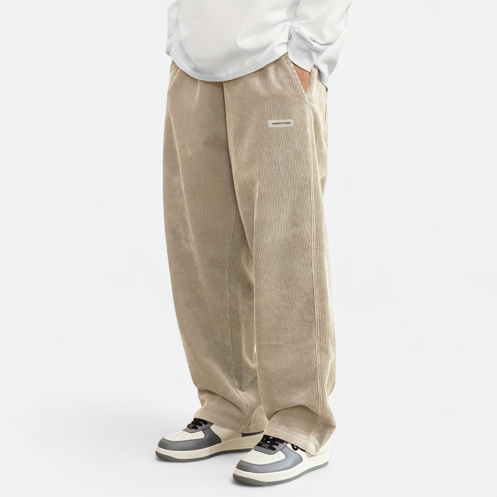 Renvieri | Pantalon Cargo en Velours – Esprit Héritage