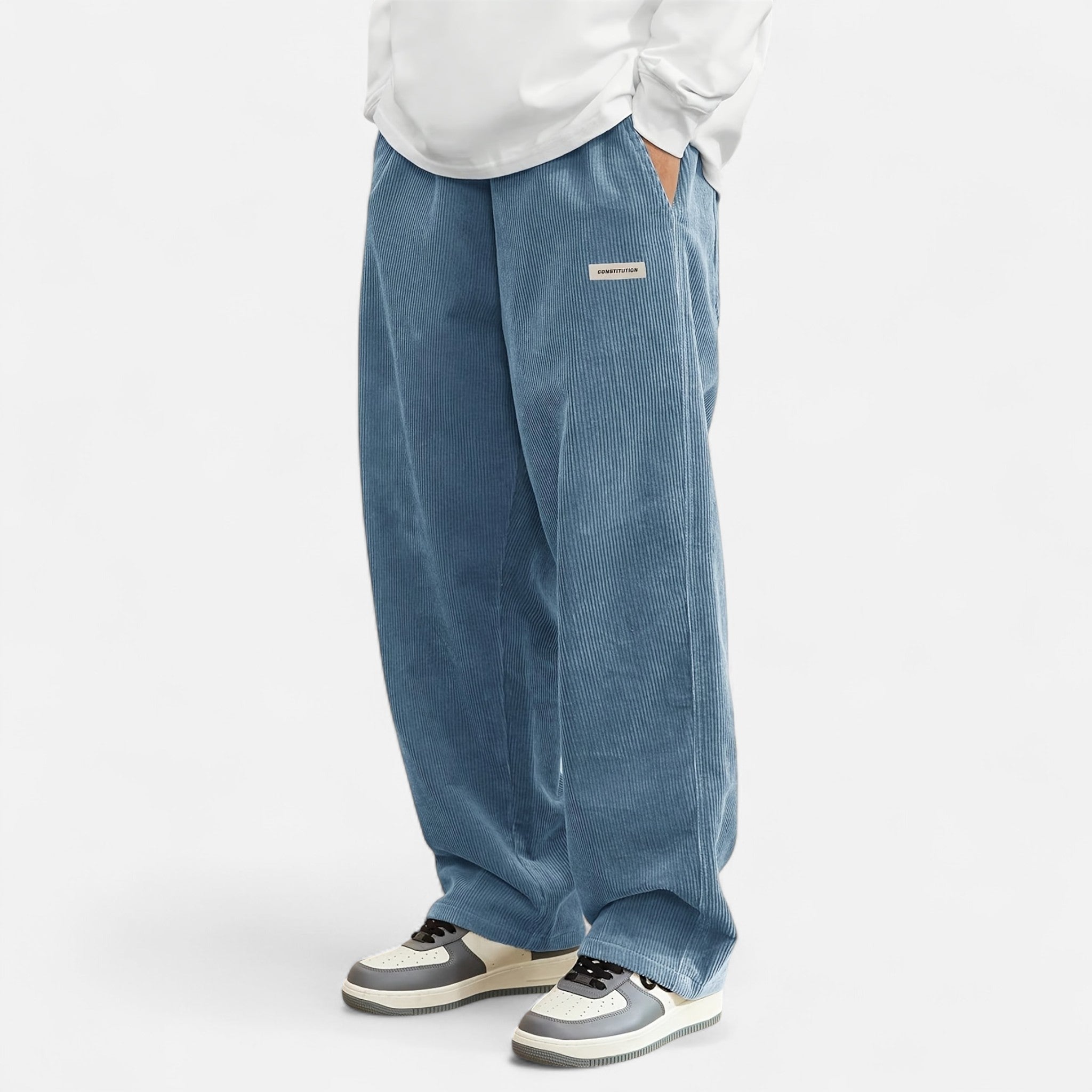 Renvieri | Pantalon Cargo en Velours – Esprit Héritage