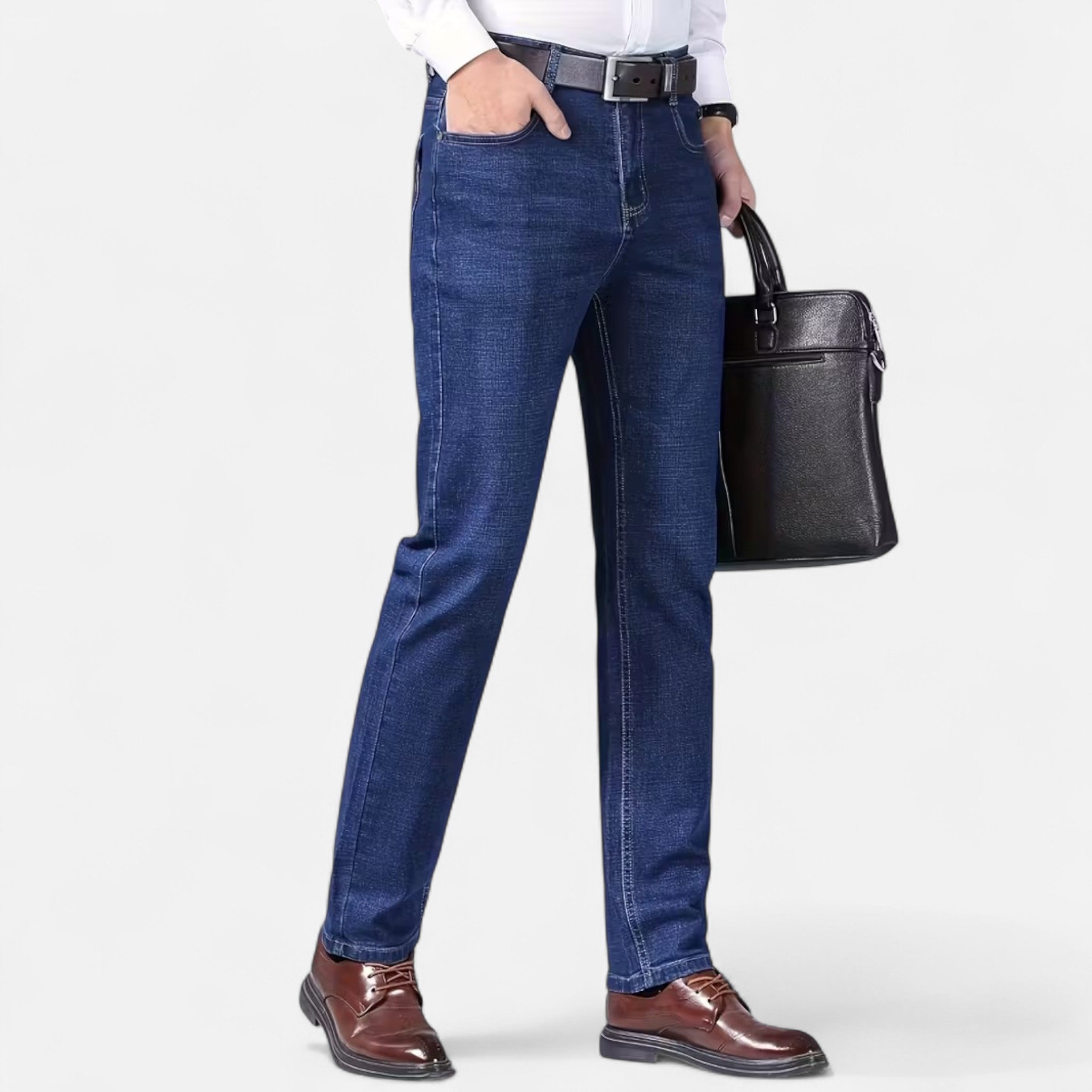 Renvieri | Jean Effet Denim – Élégance Décontractée