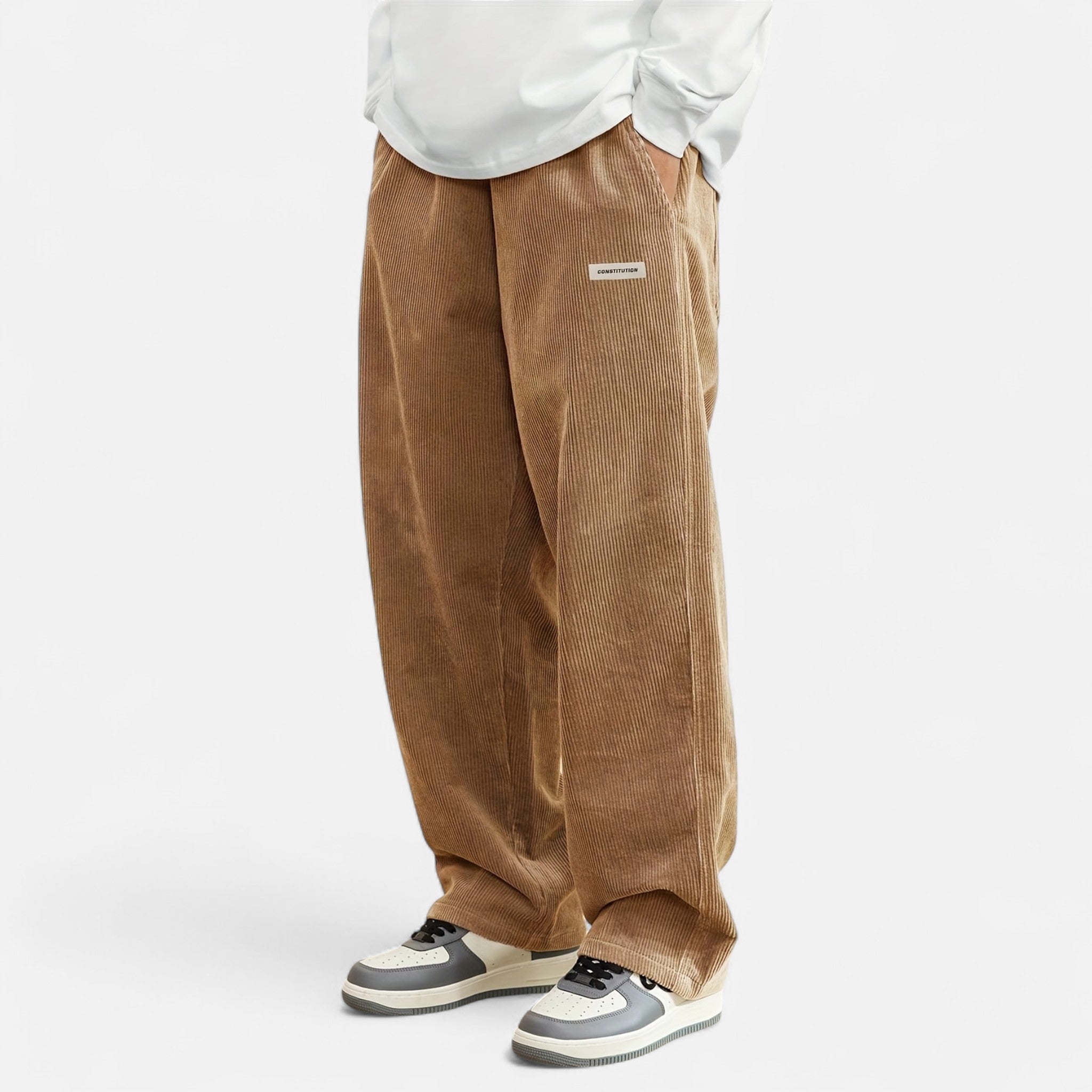 Renvieri | Pantalon Cargo en Velours – Esprit Héritage