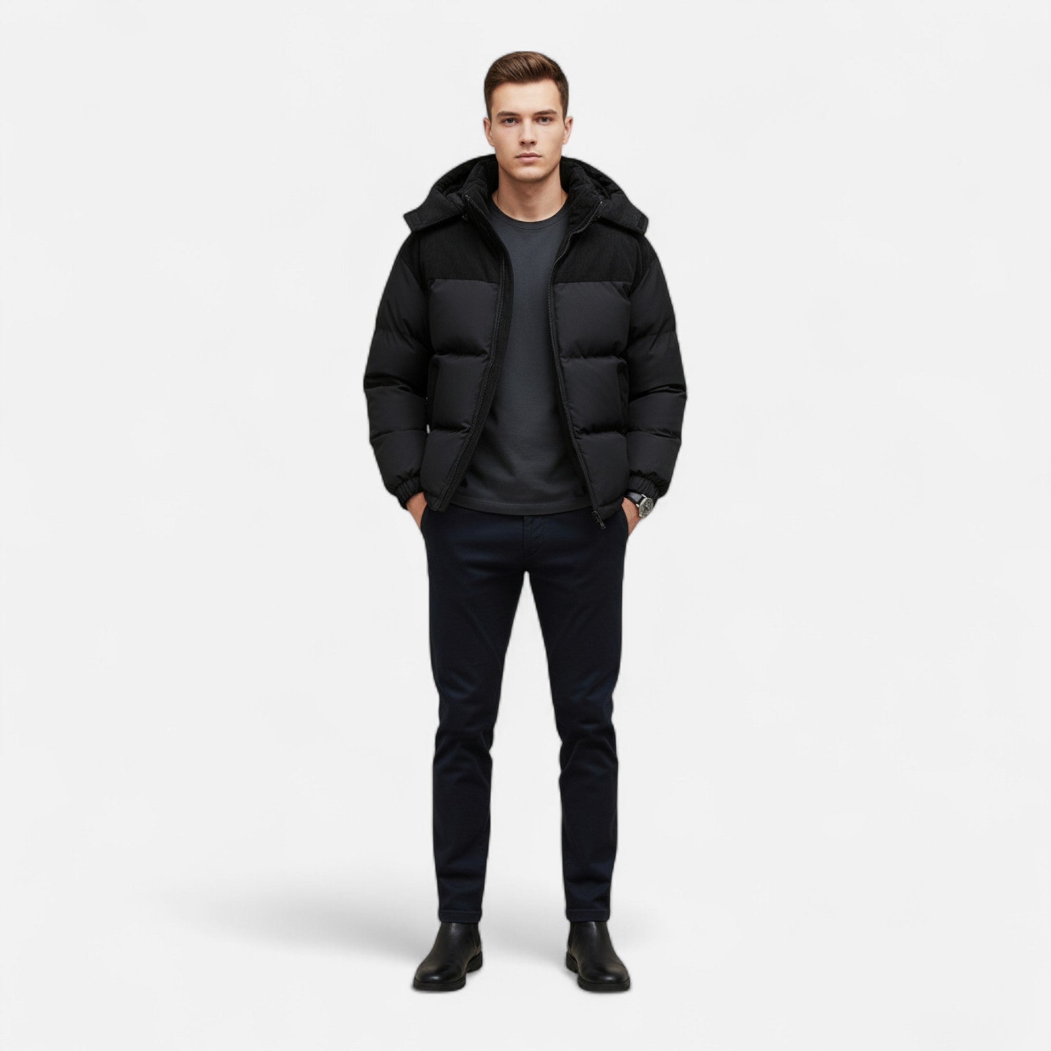Renvieri | Doudoune Homme – Élégance Décontractée Matelassée