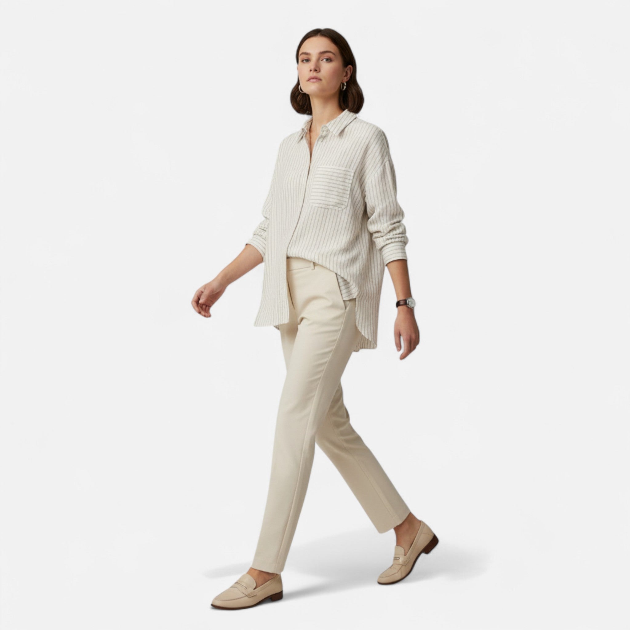 Renvieri | Éliane – Chemise Rayée Décontractée pour Femme