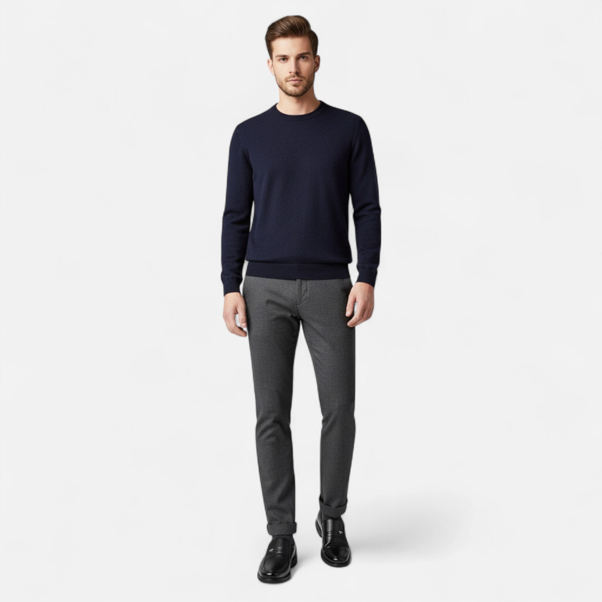 Renvieri | Mocassins à Enfiler en Cuir Fendu – Allure Distinguée