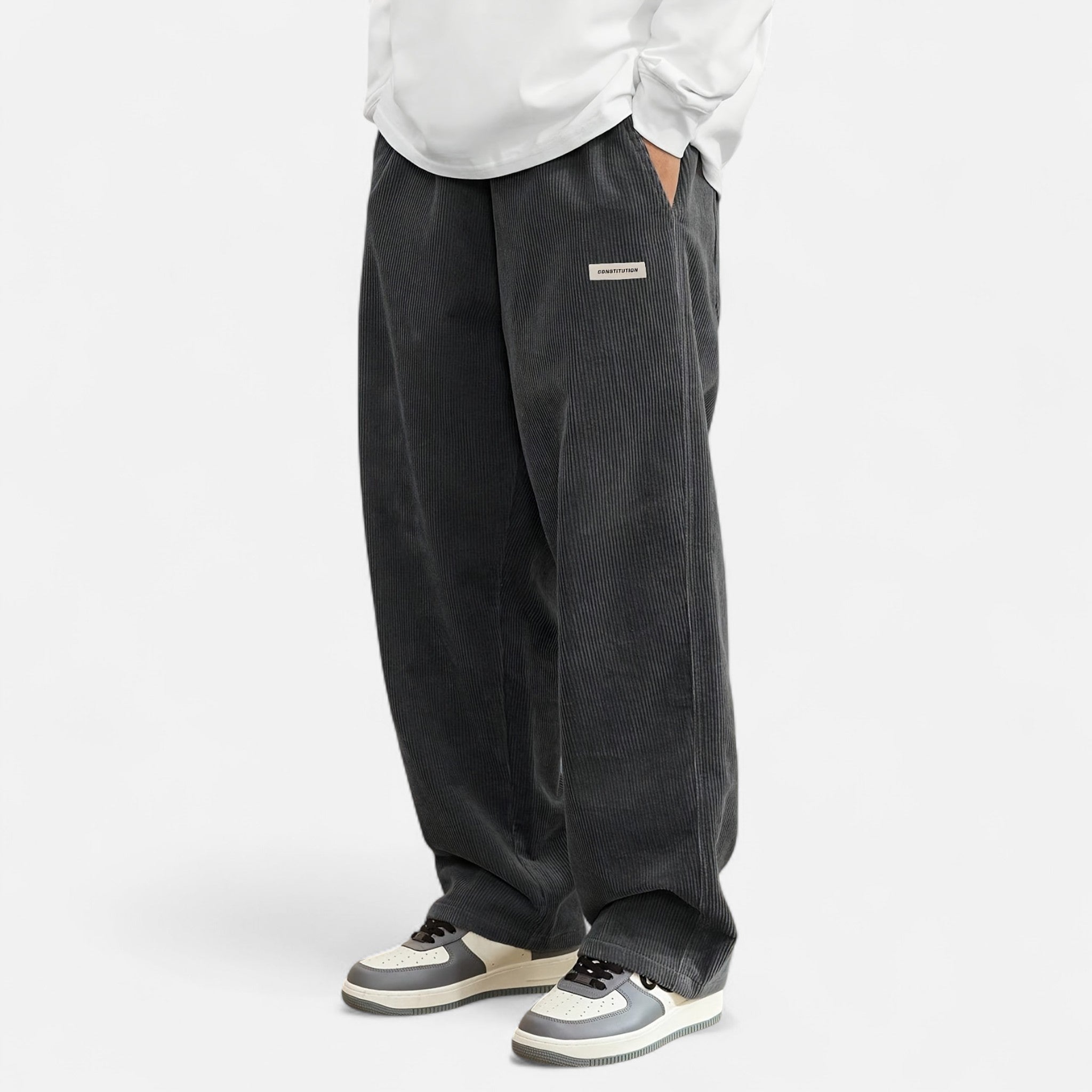 Renvieri | Pantalon Cargo en Velours – Esprit Héritage