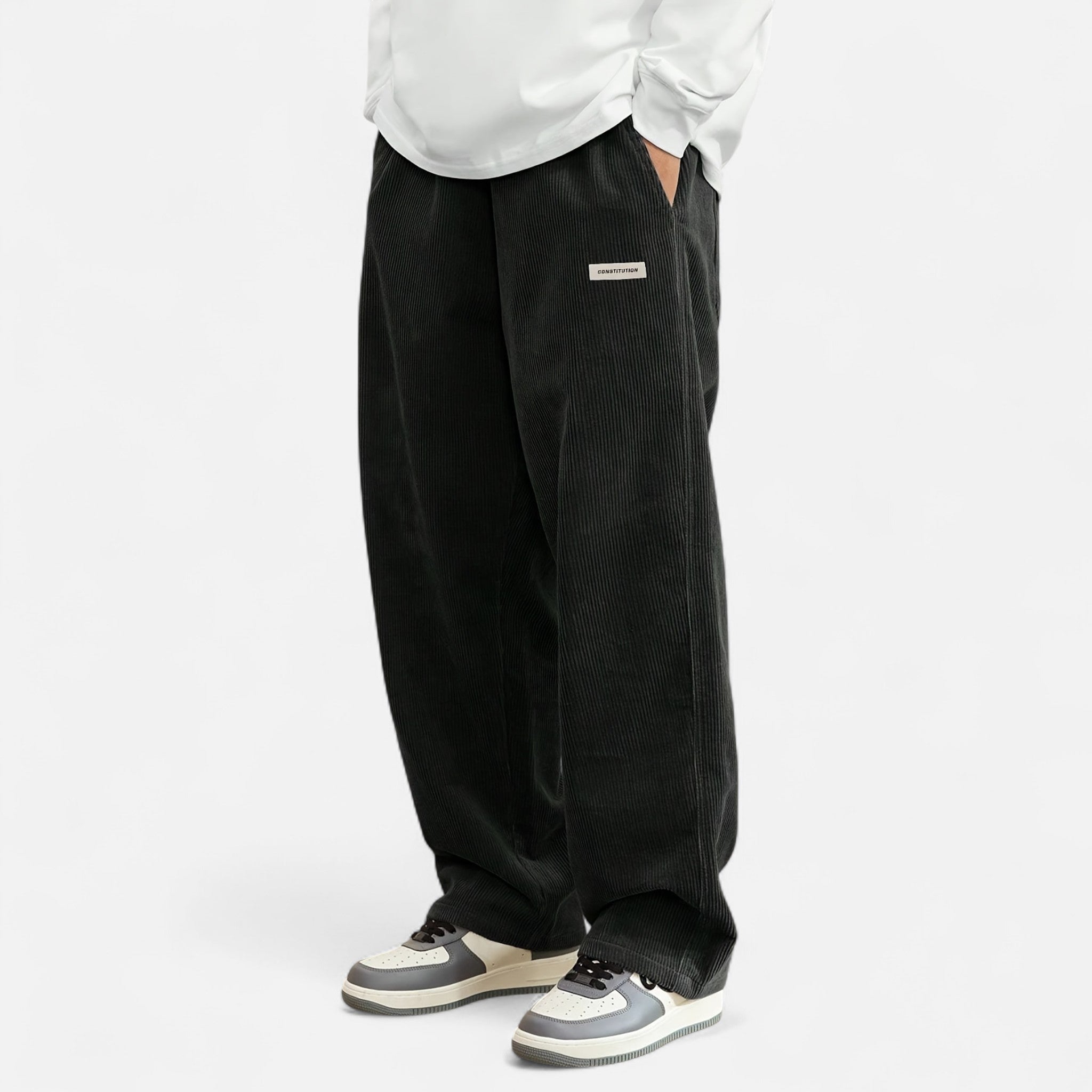 Renvieri | Pantalon Cargo en Velours – Esprit Héritage