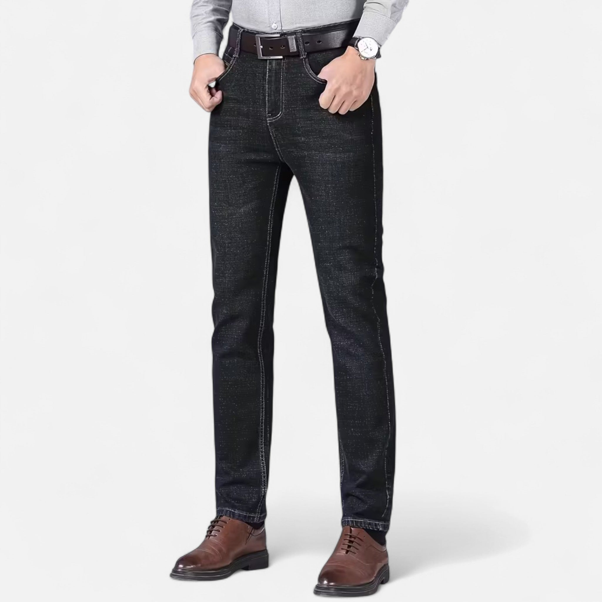 Renvieri | Jean Effet Denim – Élégance Décontractée