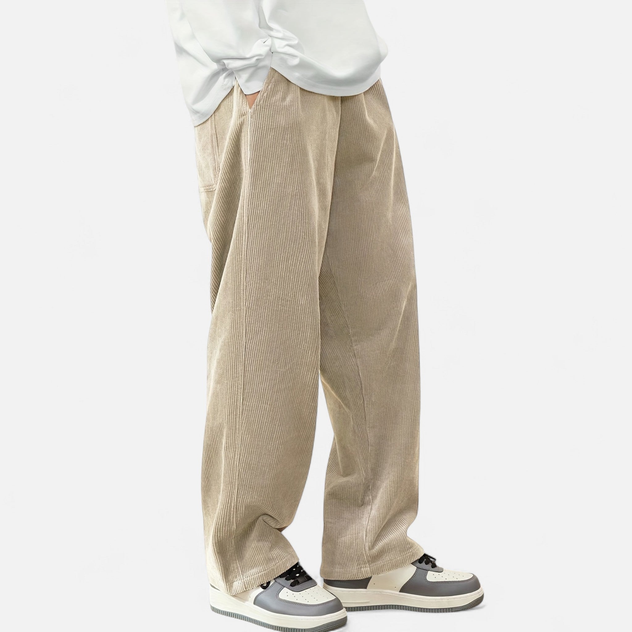 Renvieri | Pantalon Cargo en Velours – Esprit Héritage