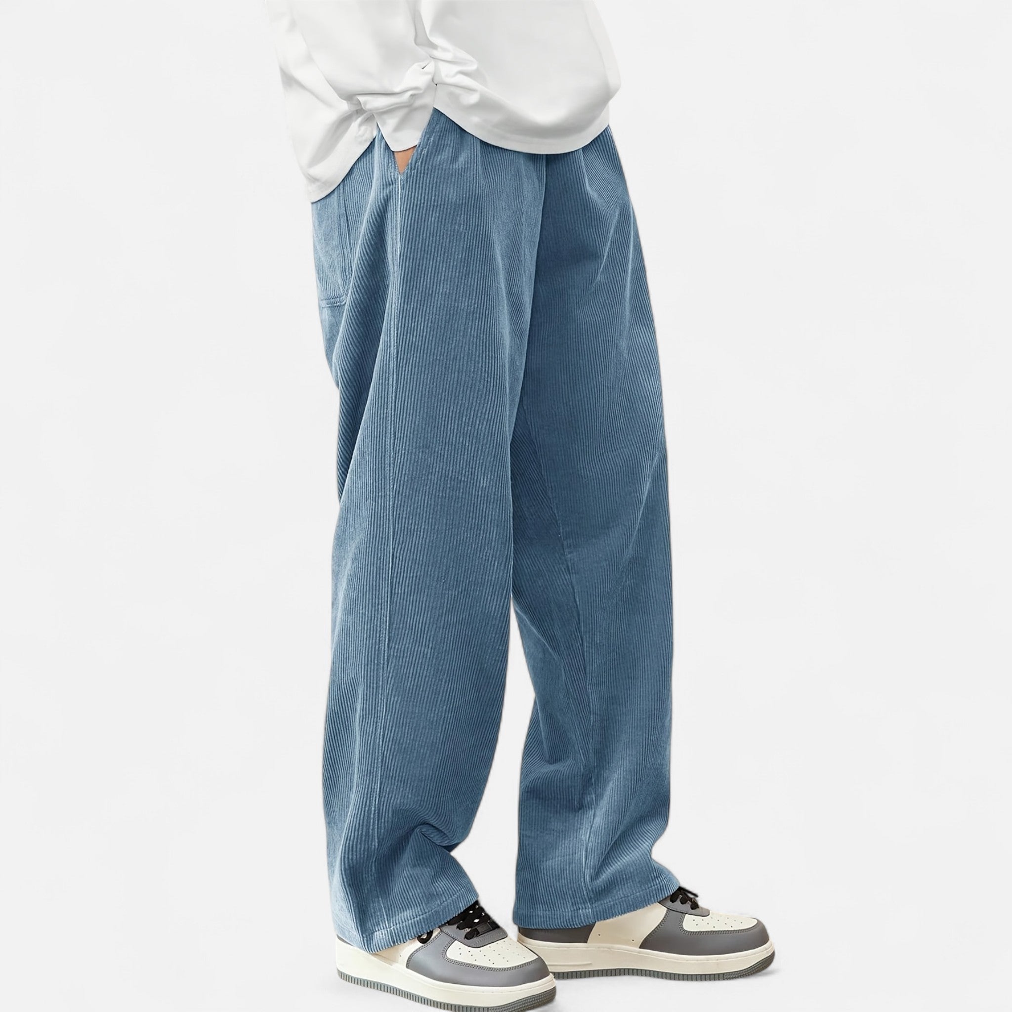 Renvieri | Pantalon Cargo en Velours – Esprit Héritage