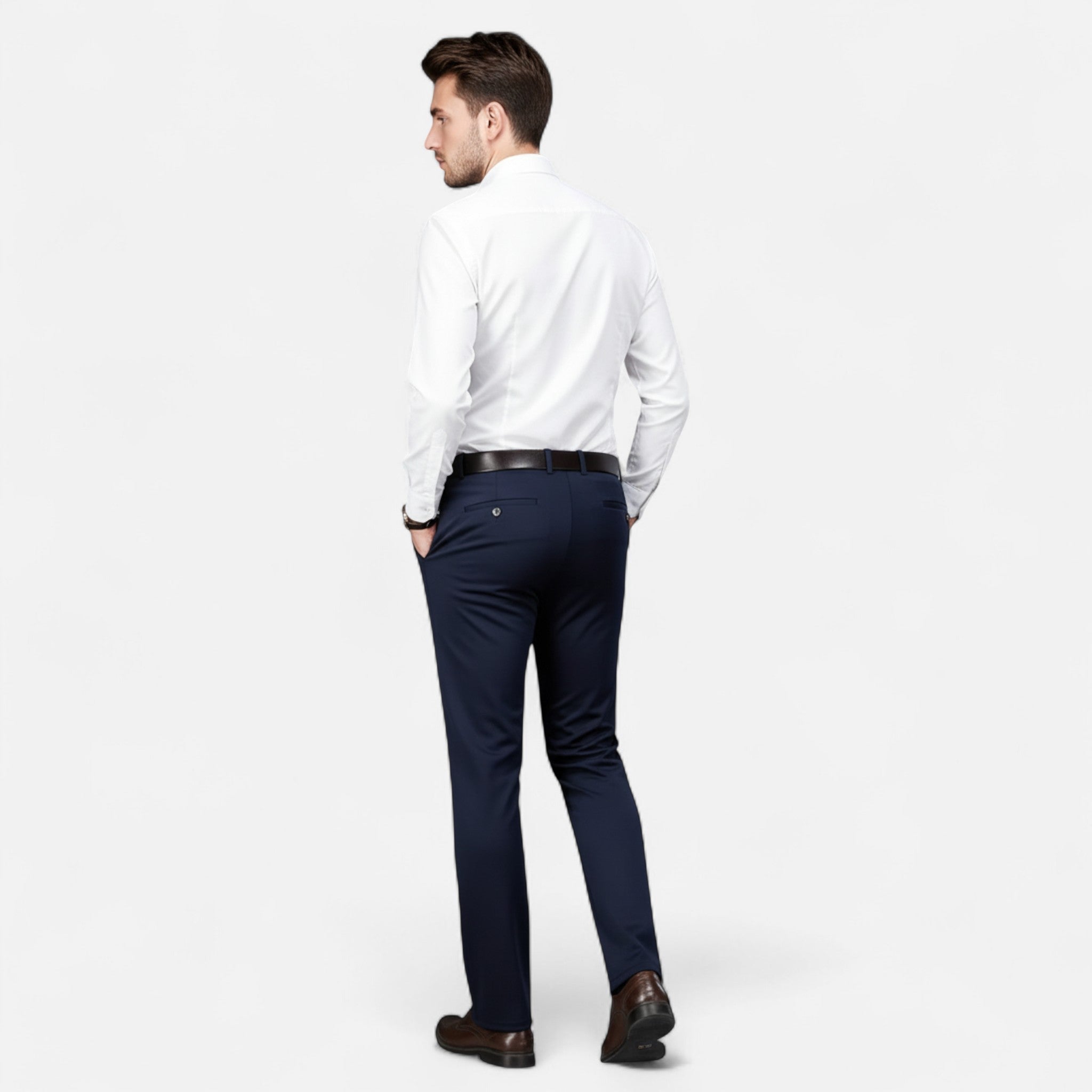 Renvieri | Pantalon de Costume Classique – Élégance Formelle