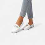 Renvieri | Mocassins Féminins à Bride Strass – Éclat Subtil