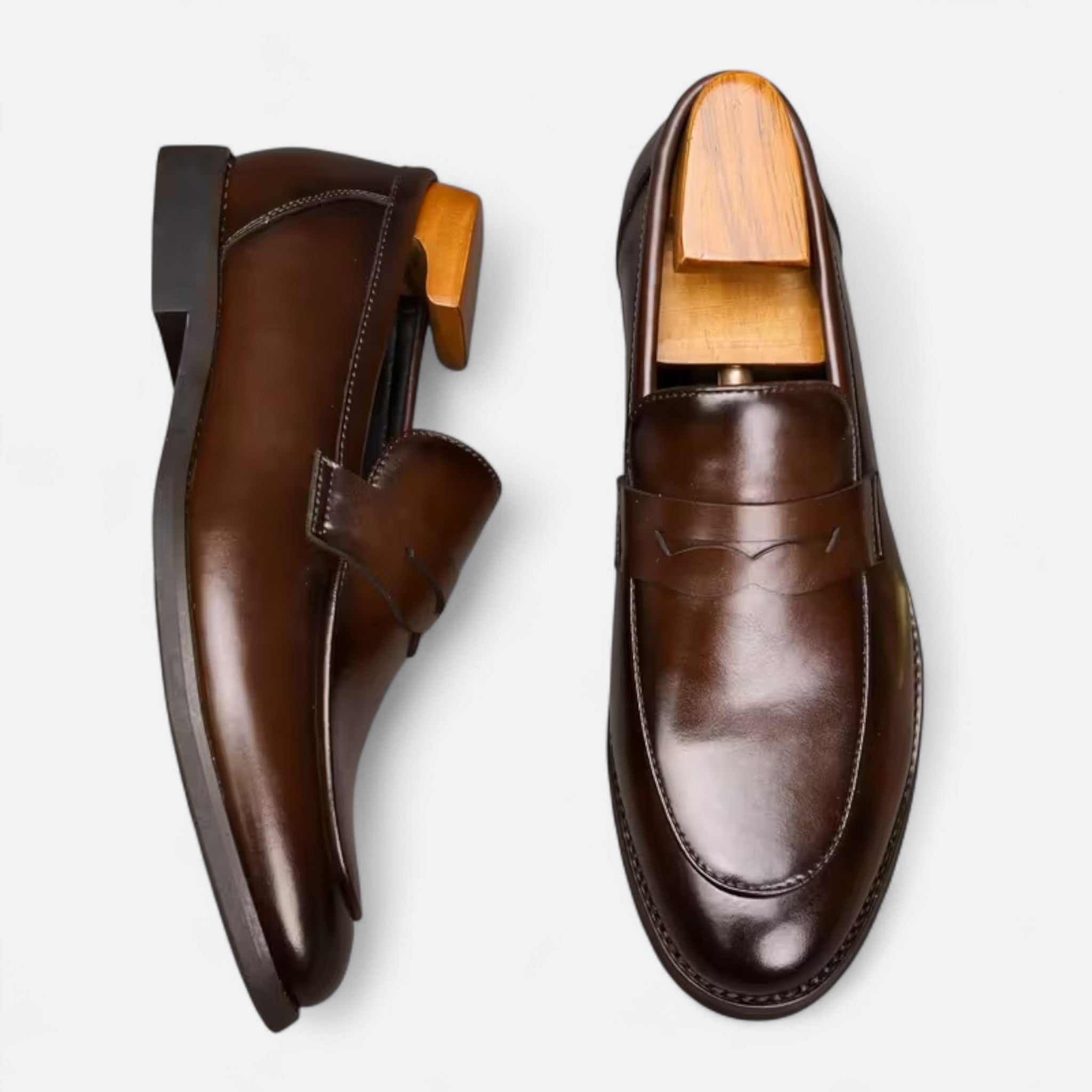 Renvieri | Mocassins en Cuir Véritable – Distinction Anglaise