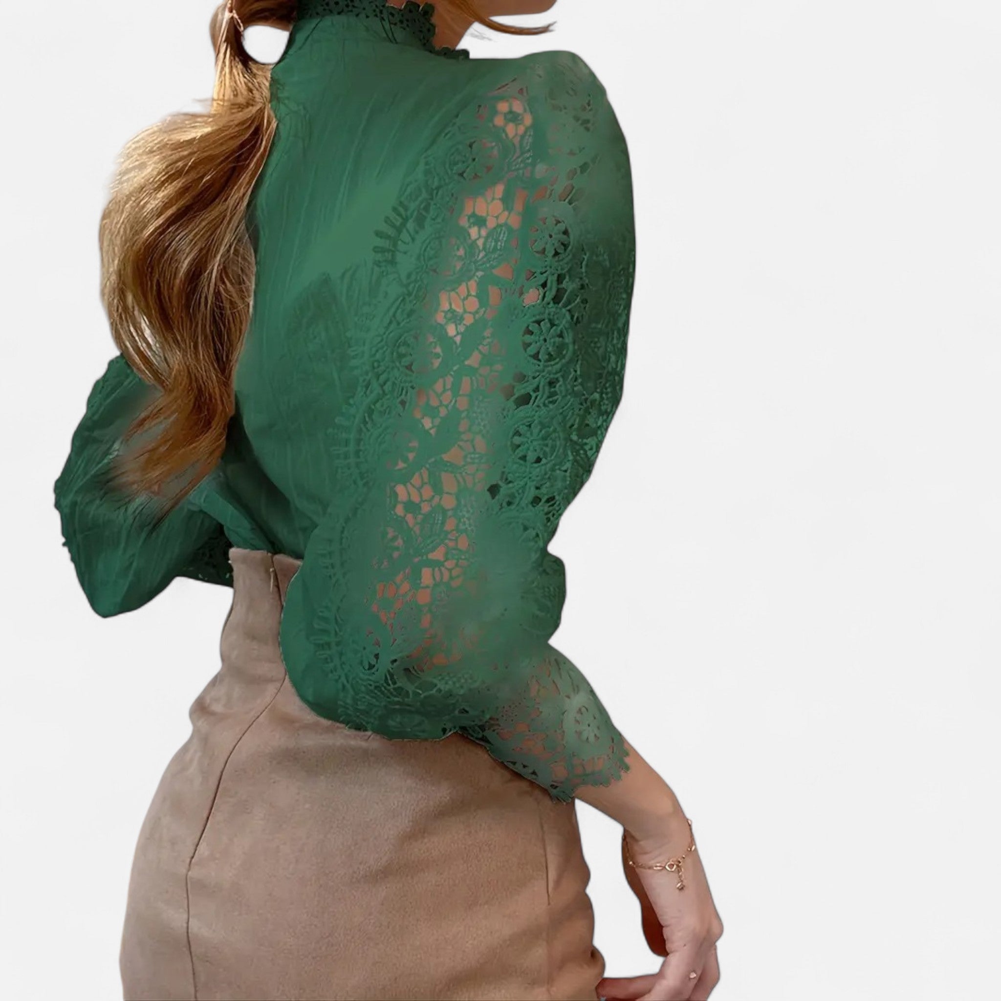 Renvieri | Blouse Victorienne Femme – Dentelle et Grâce