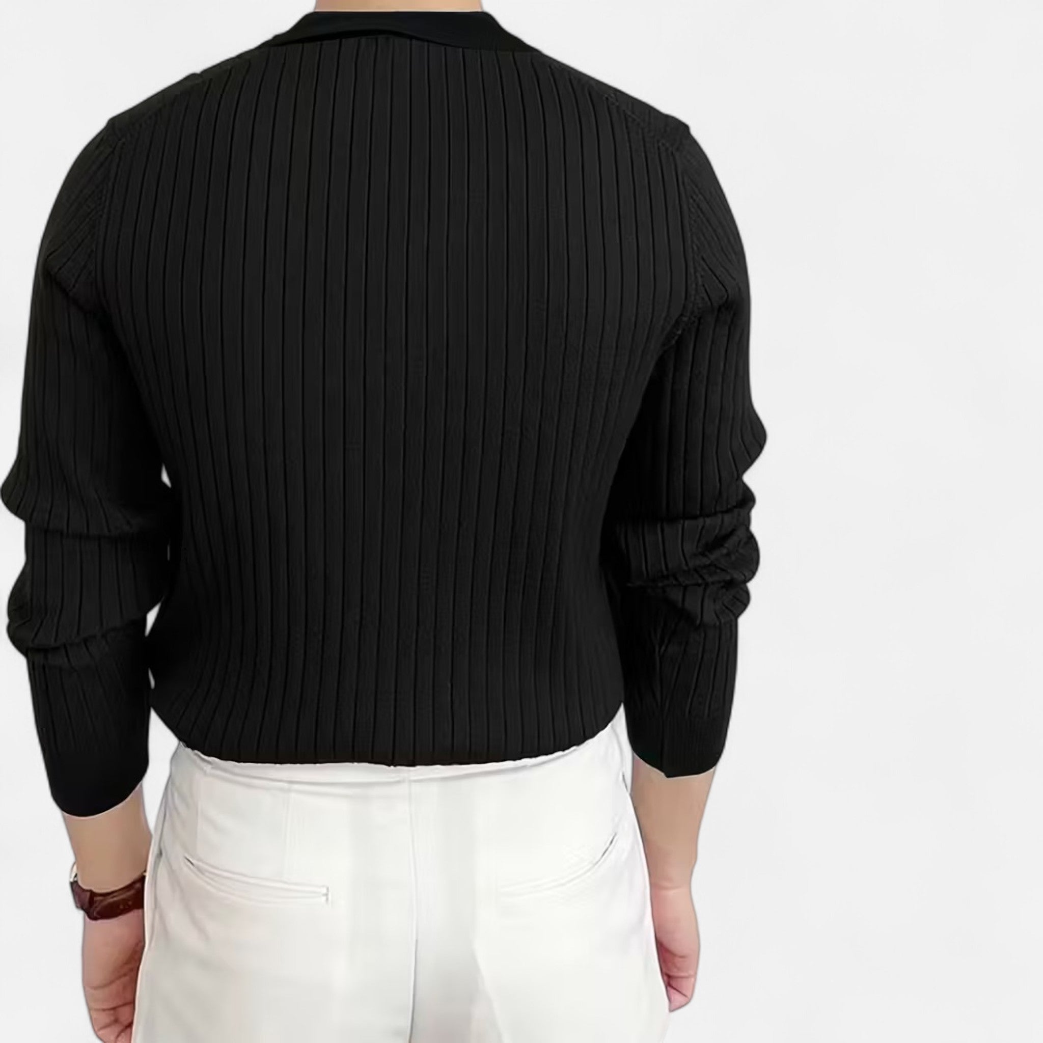 Renvieri | Pull Col Polo – Élégance Décontractée