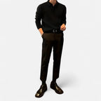 Renvieri | Pull Col Polo – Élégance Décontractée