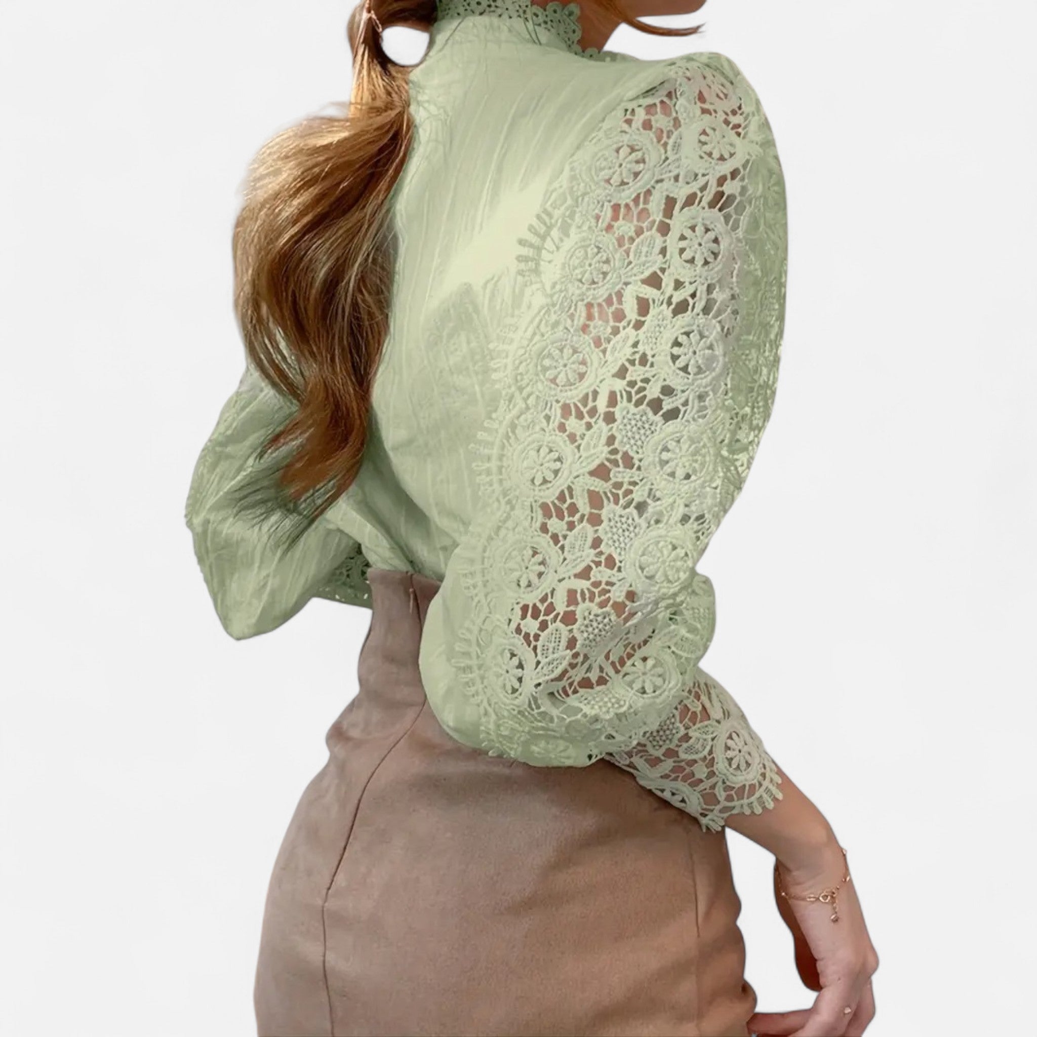 Renvieri | Blouse Victorienne Femme – Dentelle et Grâce