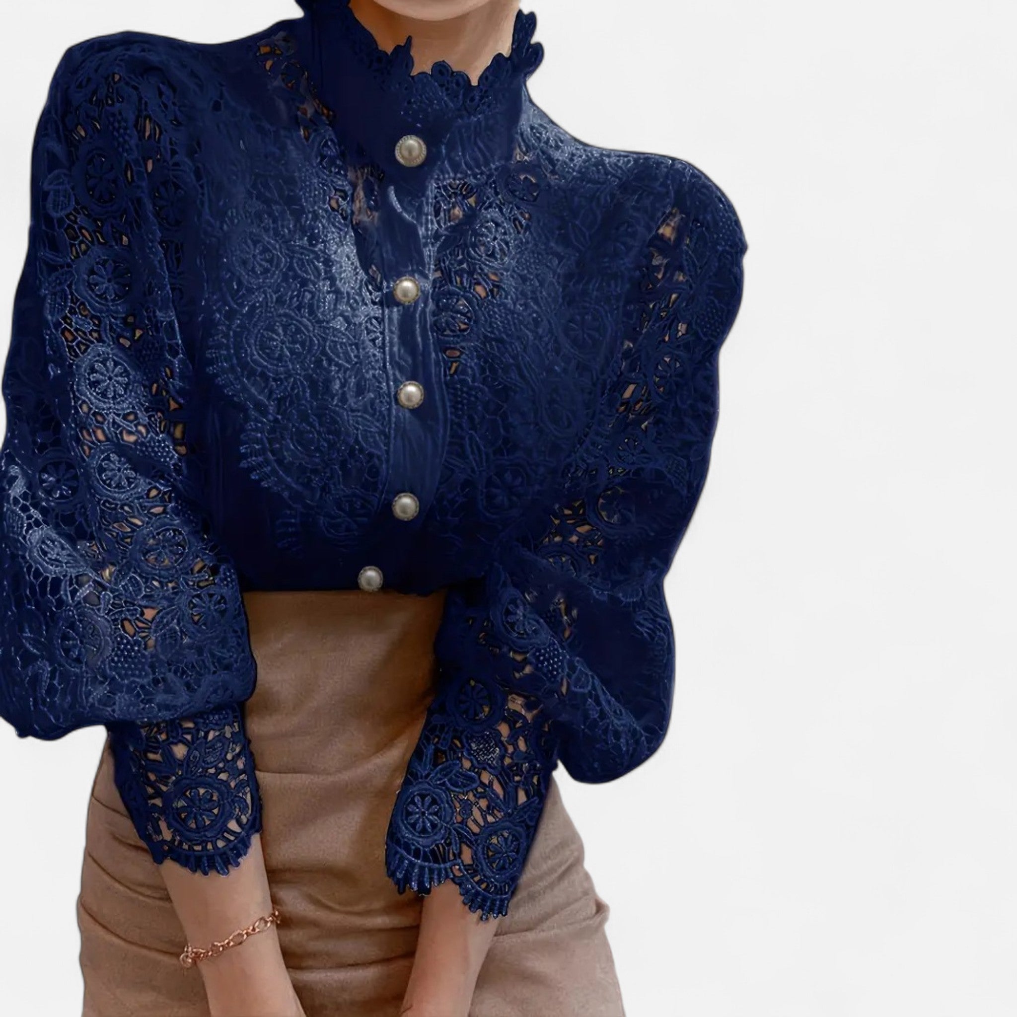 Renvieri | Blouse Victorienne Femme – Dentelle et Grâce