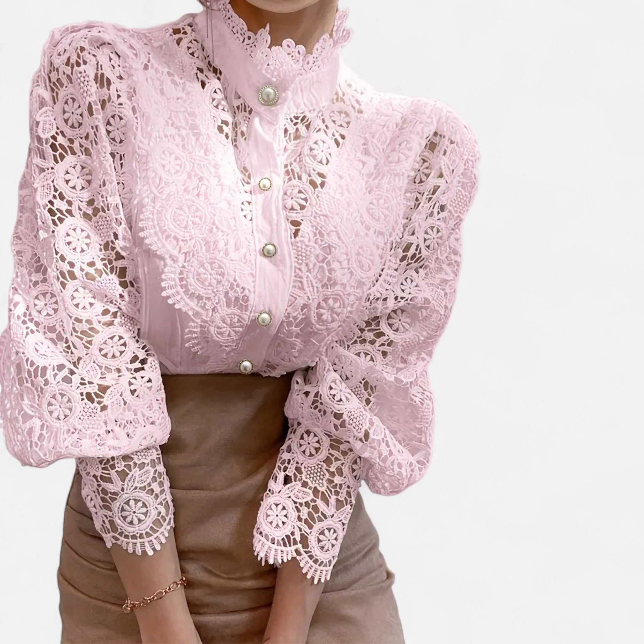 Renvieri | Blouse Victorienne Femme – Dentelle et Grâce