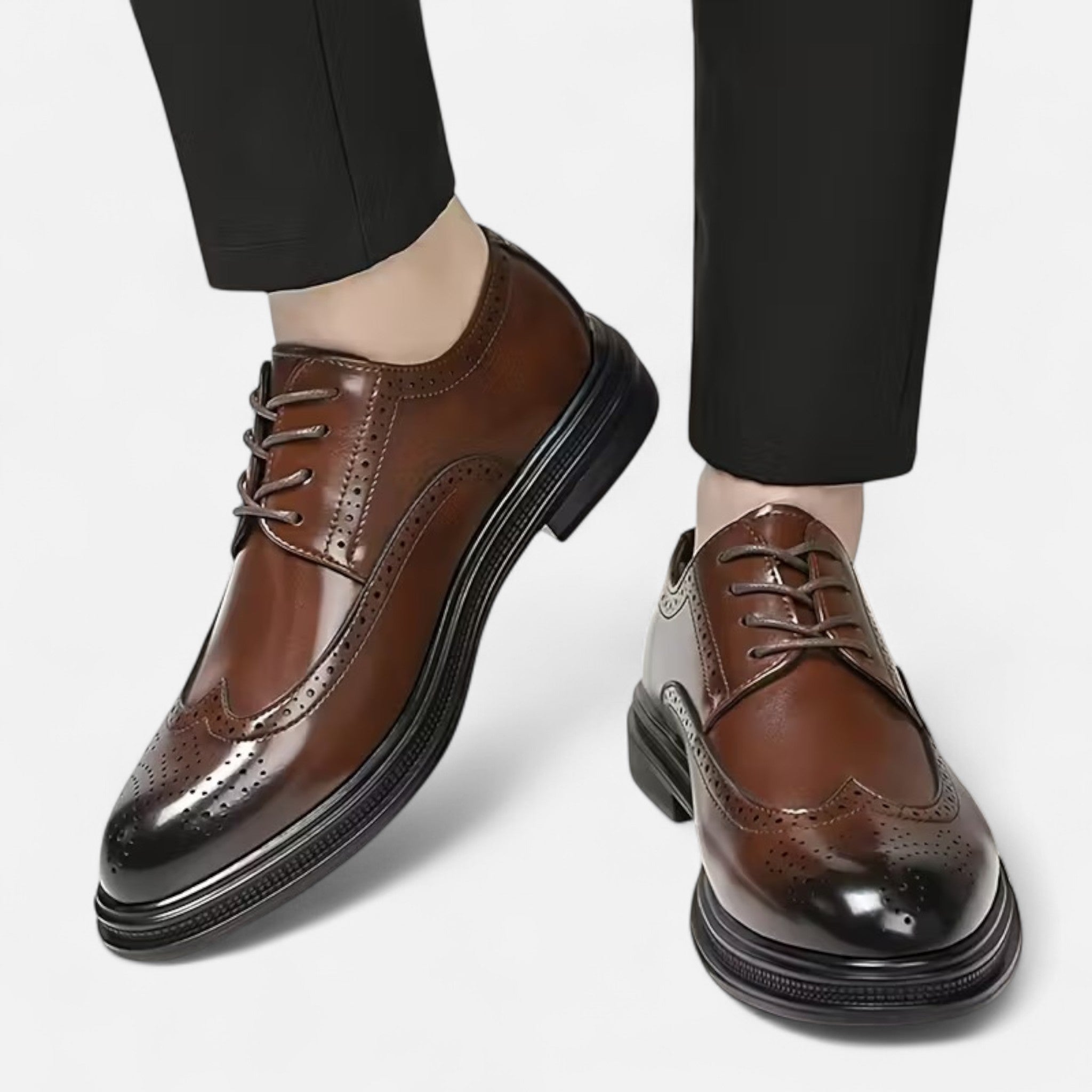 Renvieri | Richelieus en Cuir Sculpté – Héritage d’Excellence