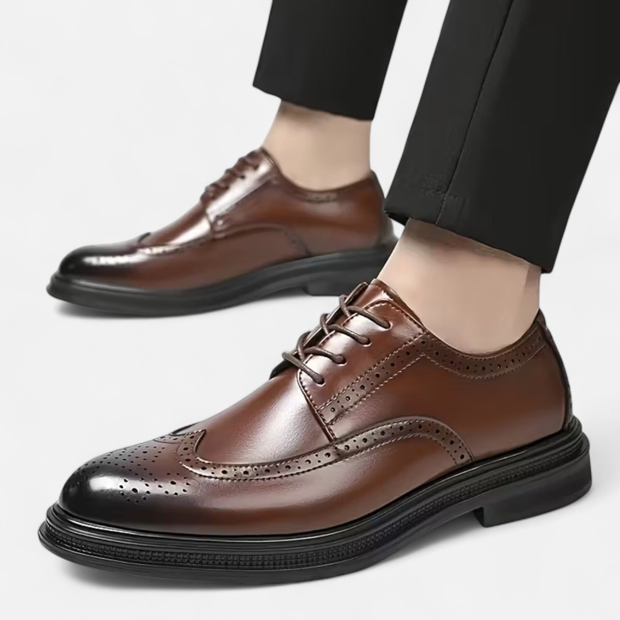 Renvieri | Richelieus en Cuir Sculpté – Héritage d’Excellence