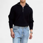 Renvieri | Pull Zippé Épais – Chaleur et Élégance Décontractée