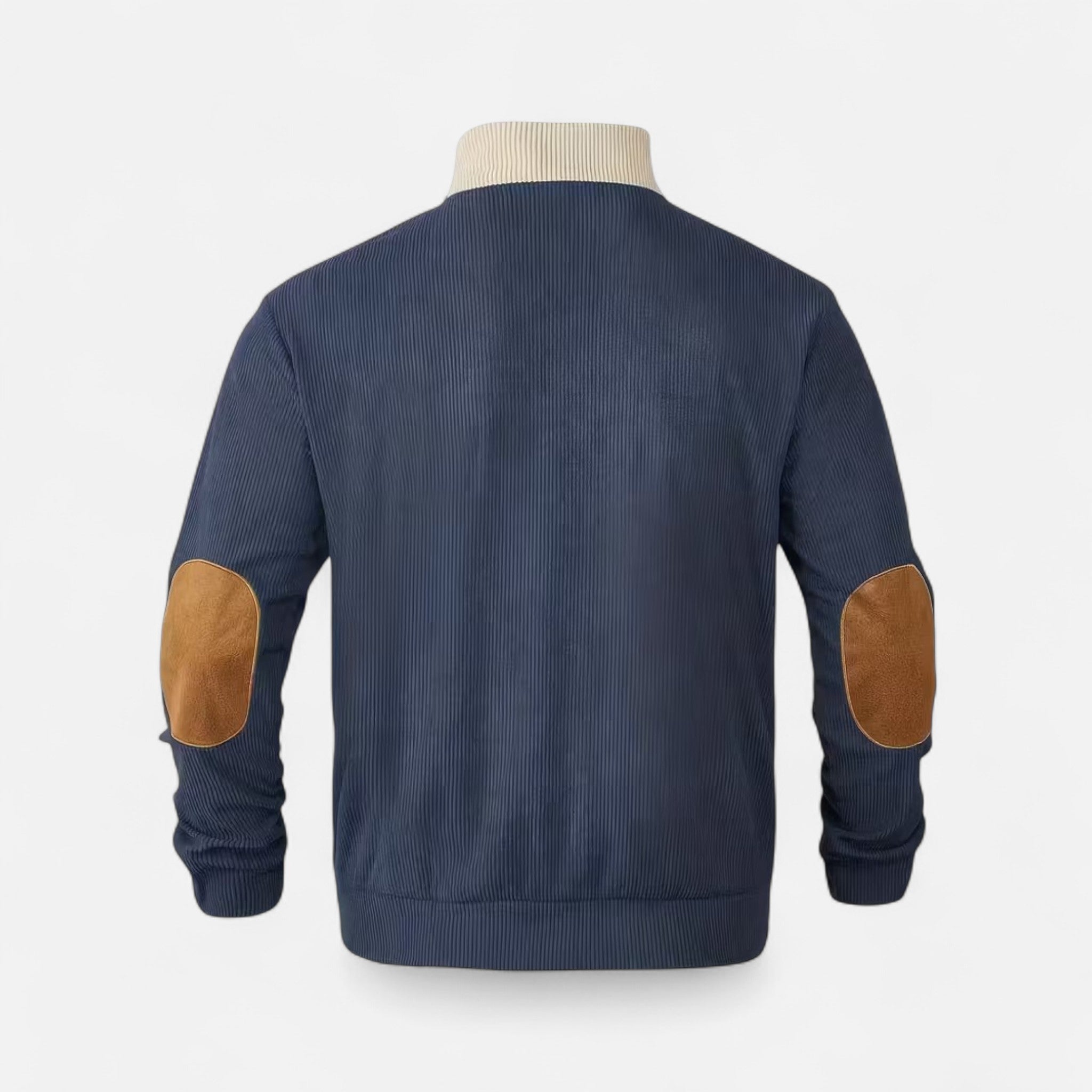 Renvieri | Pull Rétro Color Block – Élégance Texturée