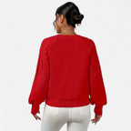 Renvieri | Élora – Pull Décontracté à Manches Lanterne