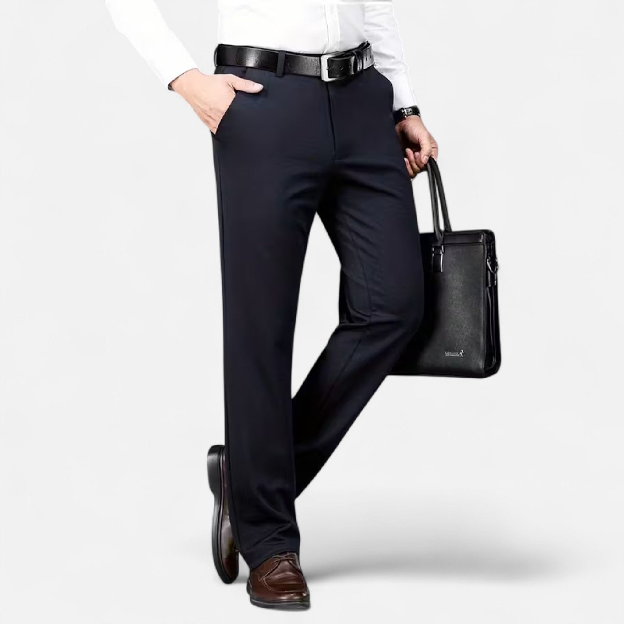 Renvieri | Pantalon de Costume Classique – Élégance Formelle