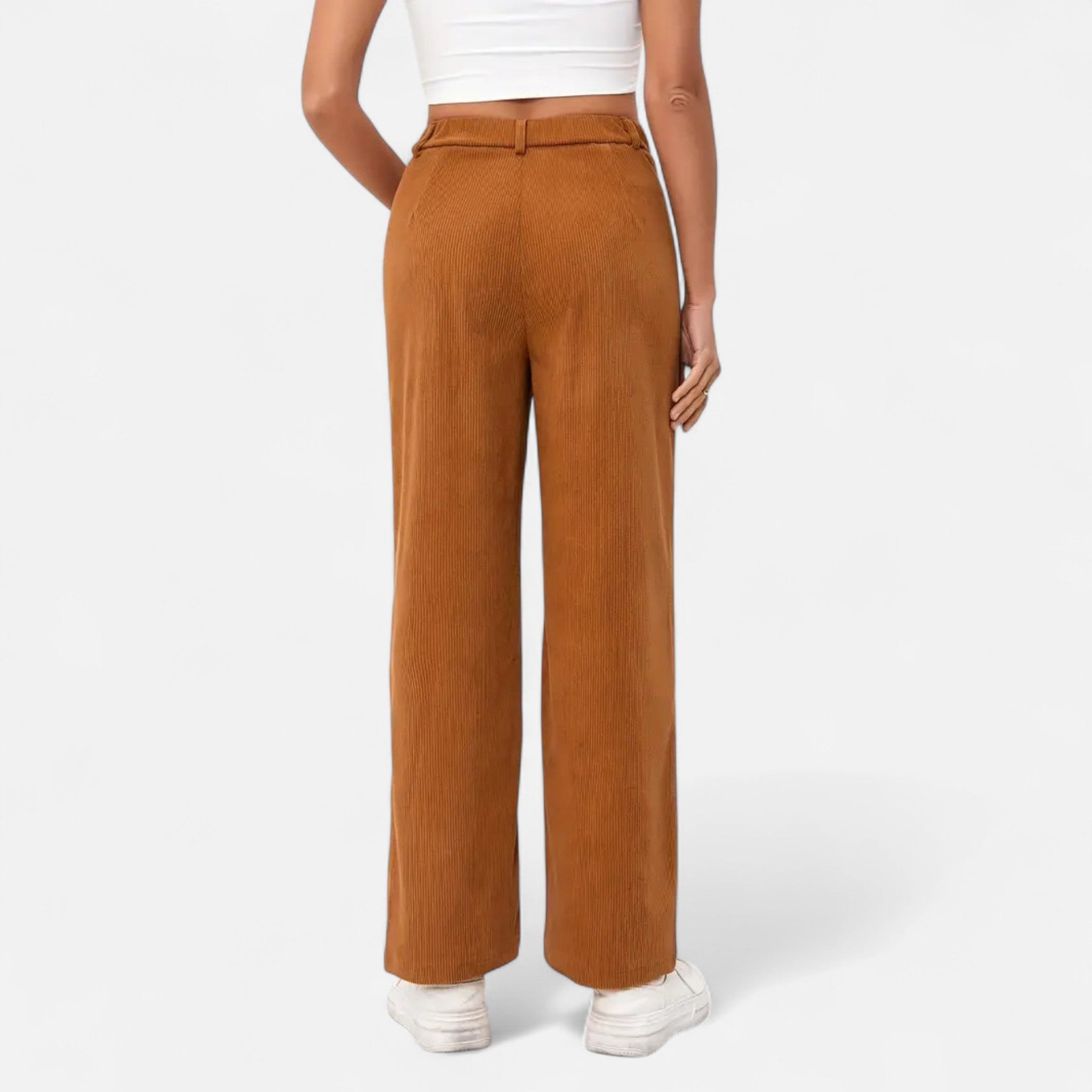 Renvieri | Pantalon Droit en Velours – Élégance Intemporelle