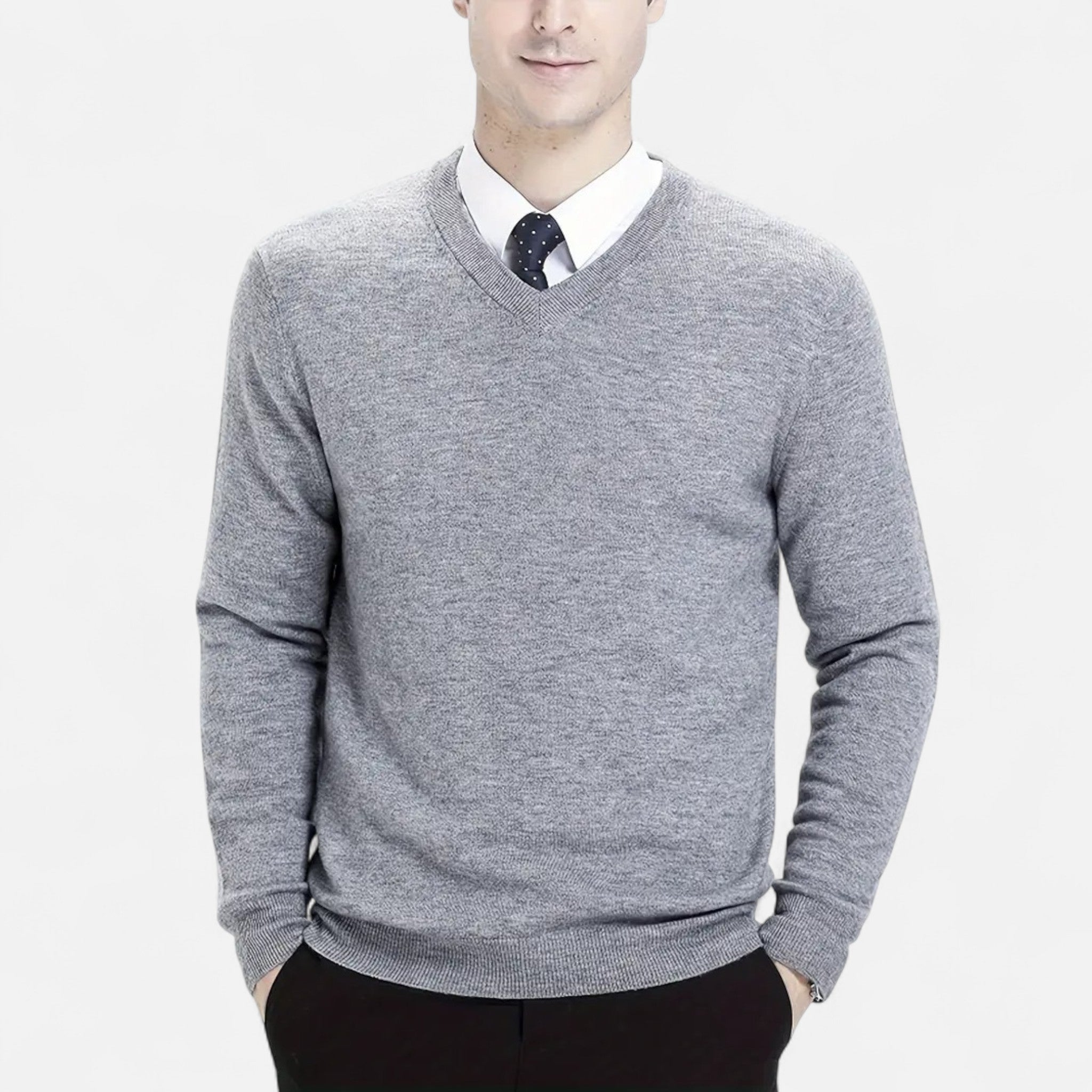 Renvieri | Pull Col V – Élégance Essentielle